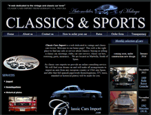 Tablet Screenshot of classiccarsimport.com